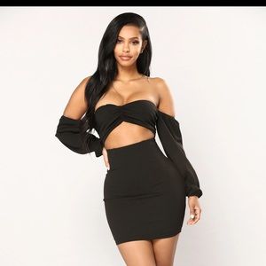 Fashion Nova Say my name off the shoulder dress
